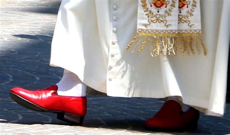 red pope shoes|pope benedict red shoes meaning.